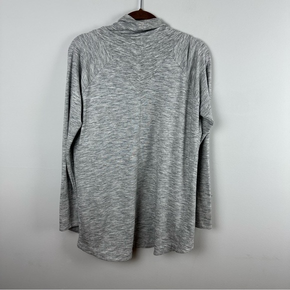 Athleta Nirvana Wear Two Ways Wrap, Marl Grey Heather sz M - Picture 4 of 5
